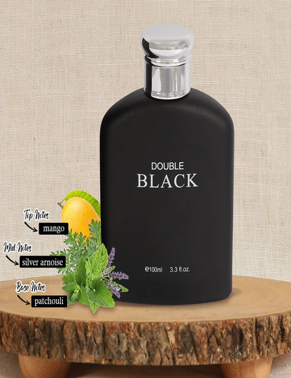 MYS Wholesale Inc - Double Black Spray Cologne Eau de Toilette For Men