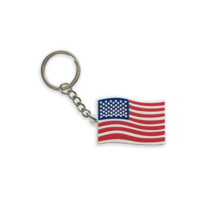 FRIZZALES - Bulk 12pk American Flag Rubber Keychains – Blowout Price: BG = 12 PCS