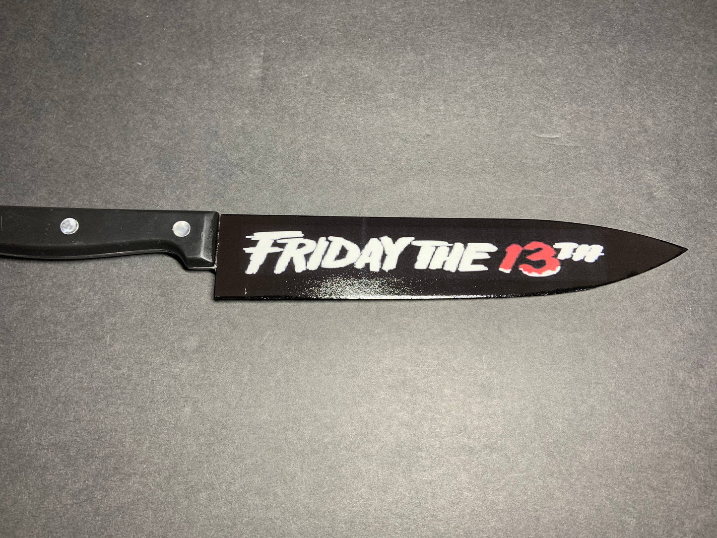 Dead Dave Designs - Friday The 13th Jason Voorhees Kitchen Knife With/Without Sublimated Stand: Knife W Stand