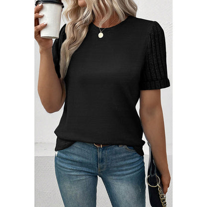 Casual Simple Thread Stitching T-shirt