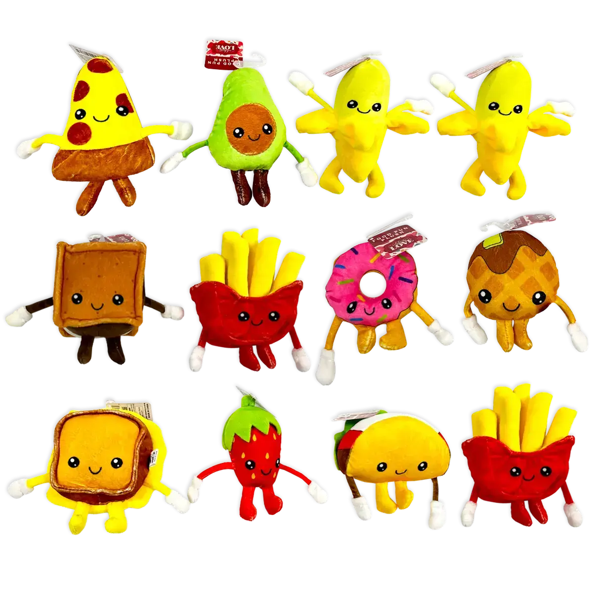 Novelty Closeout - Food Fun Super Plush Animal Assortment: Closeout Price