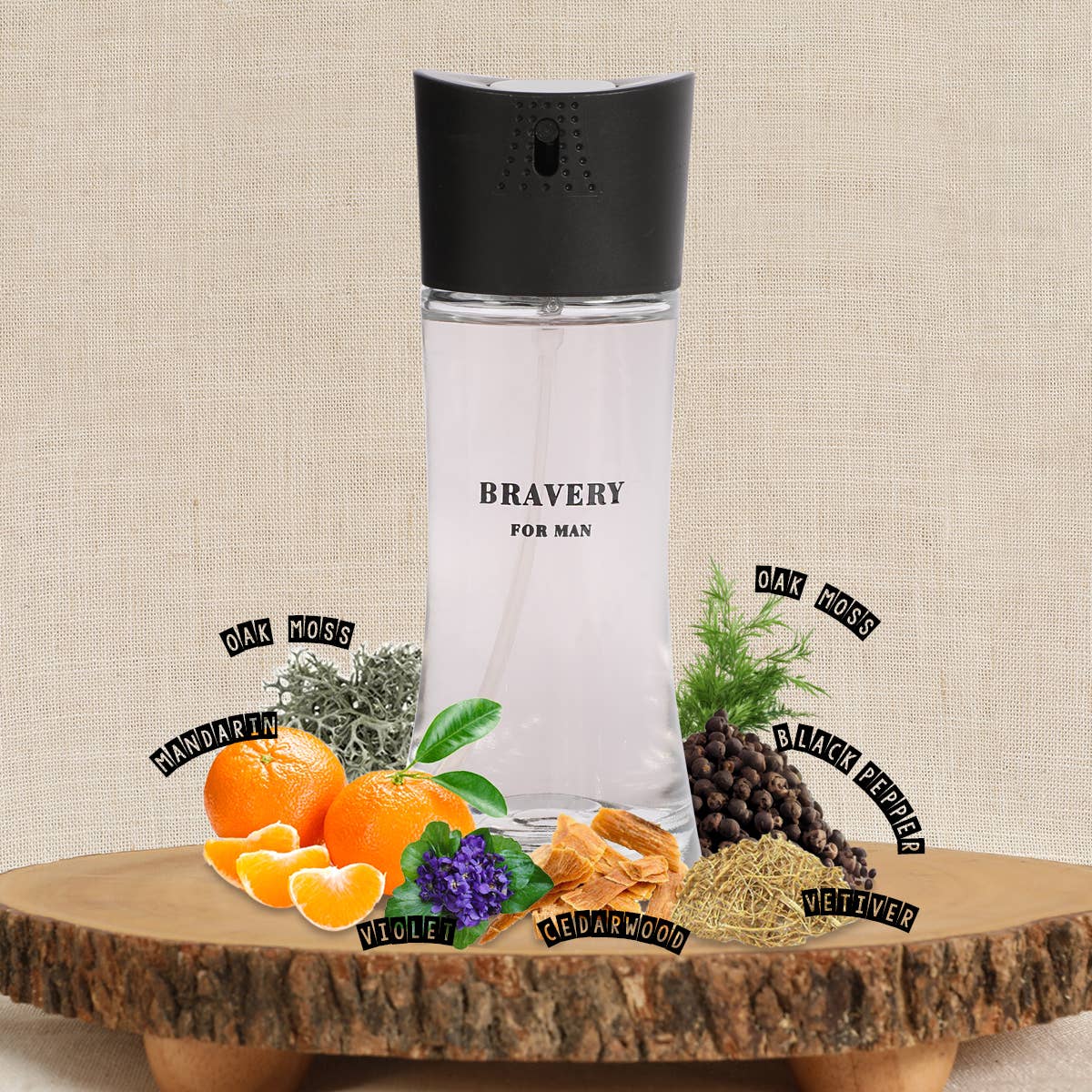 MYS Wholesale Inc - Bravery Spray Cologne Eau De Toilette For Men
