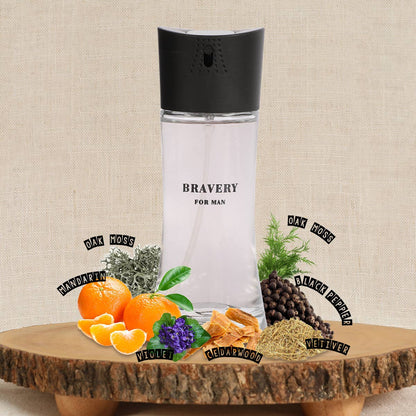 MYS Wholesale Inc - Bravery Spray Cologne Eau De Toilette For Men