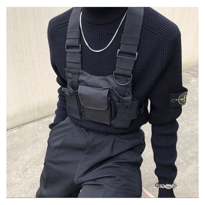 Hip-hop pocket chest bag