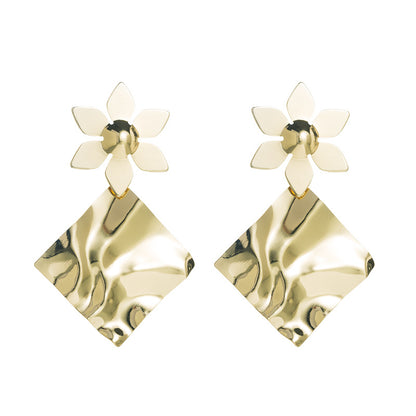 Cool Geometric Gold-plated Temperamental Minority Earrings