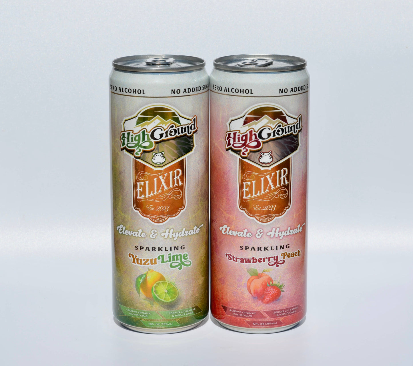 High Ground Elixirs - High Ground Elixirs Mushroom Seltzer - Yuzu Lime 12oz