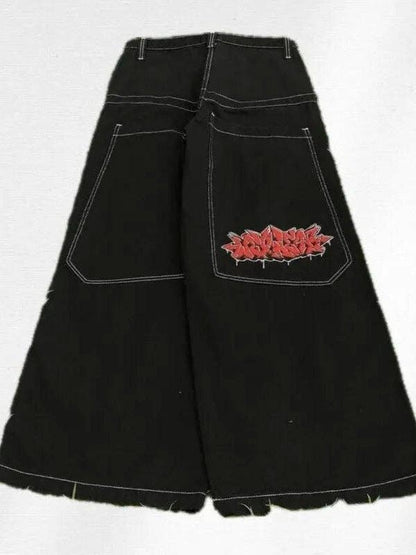 SALINA TRADING INC - Men's Y2K Baggy Jeans Vintage Hip Hop Streetwear: Cobalt Blue / XXL