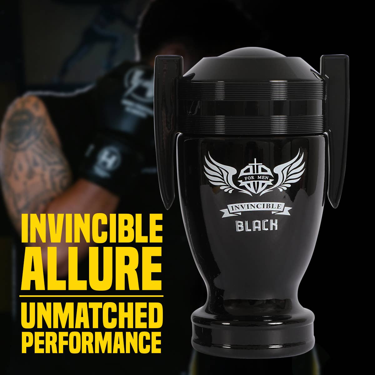 MYS Wholesale Inc - Invincible Black Spray Cologne Eau De Parfum  For Men