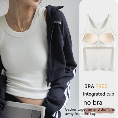 Women's Underwear Strap With Chest Pad Outerwear Cover Supernumerary Breast Top