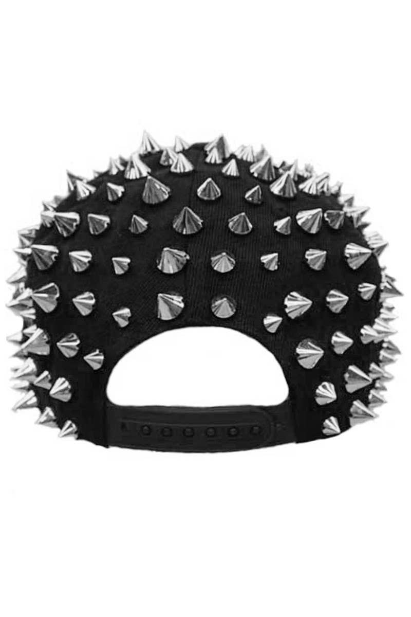 Cap Zone - Punk Rock Heavy Metal Studded Snapback: Black/Gold