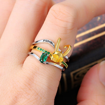 Europe And America Creative Three-in-one Ring