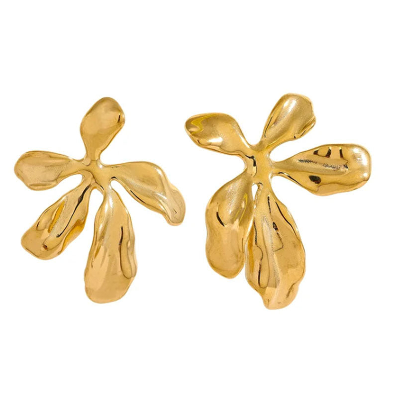 Fashion Metal Flower Earrings For Women