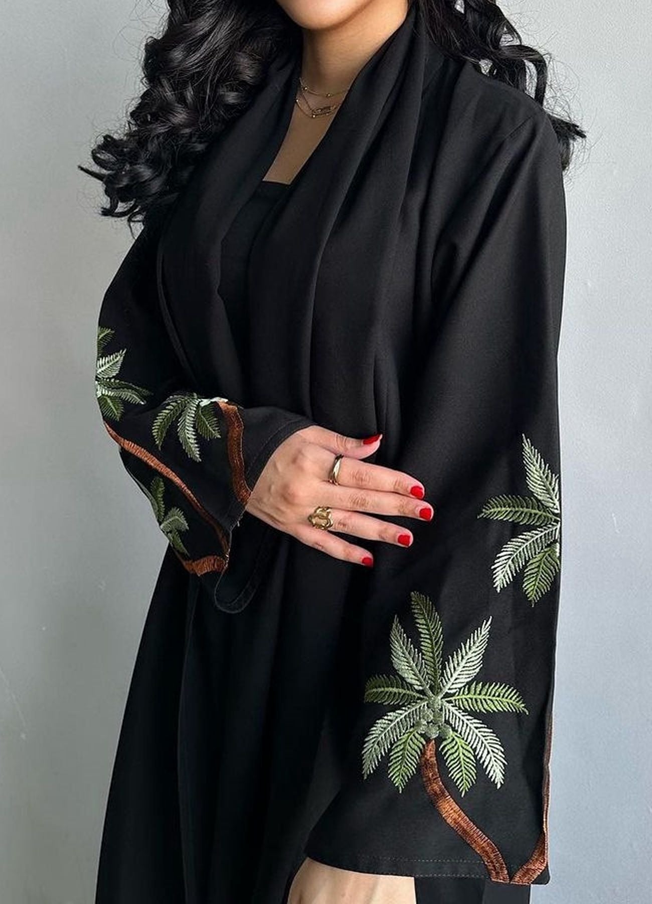 Women's Long-sleeved Cardigan Embroidered Dress