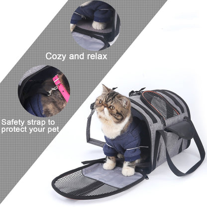 Multi-functional Folding Pet Puppy Dog Cat Car Seat Basket Pet Travel Carrier Bag