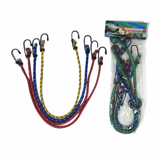 Tsyware - 2 Feet Bungee Cords, Bungie Cord with Hook Assorted Colors