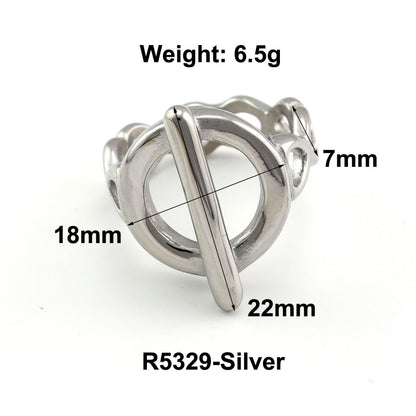 Fashion Bamboo Stainless Steel Ring