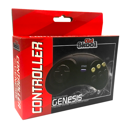 Old Skool - 6-Button Genesis Controller: Black