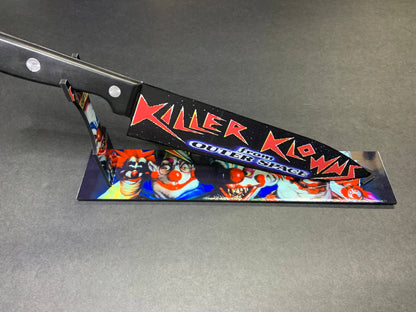 Dead Dave Designs - Killer Clowns From Outer Space Knife With Sublimated Stand