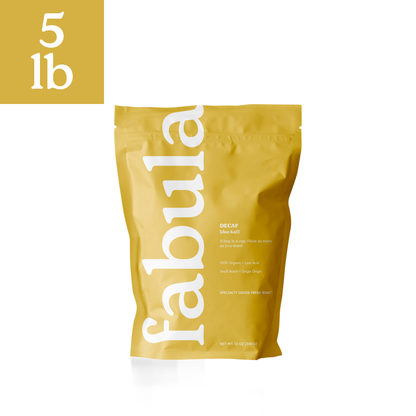 Fabula Coffee - Decaf Roast, Whole Bean, 5 lbs., 1 Bag: 5 lb / Decaf Roast