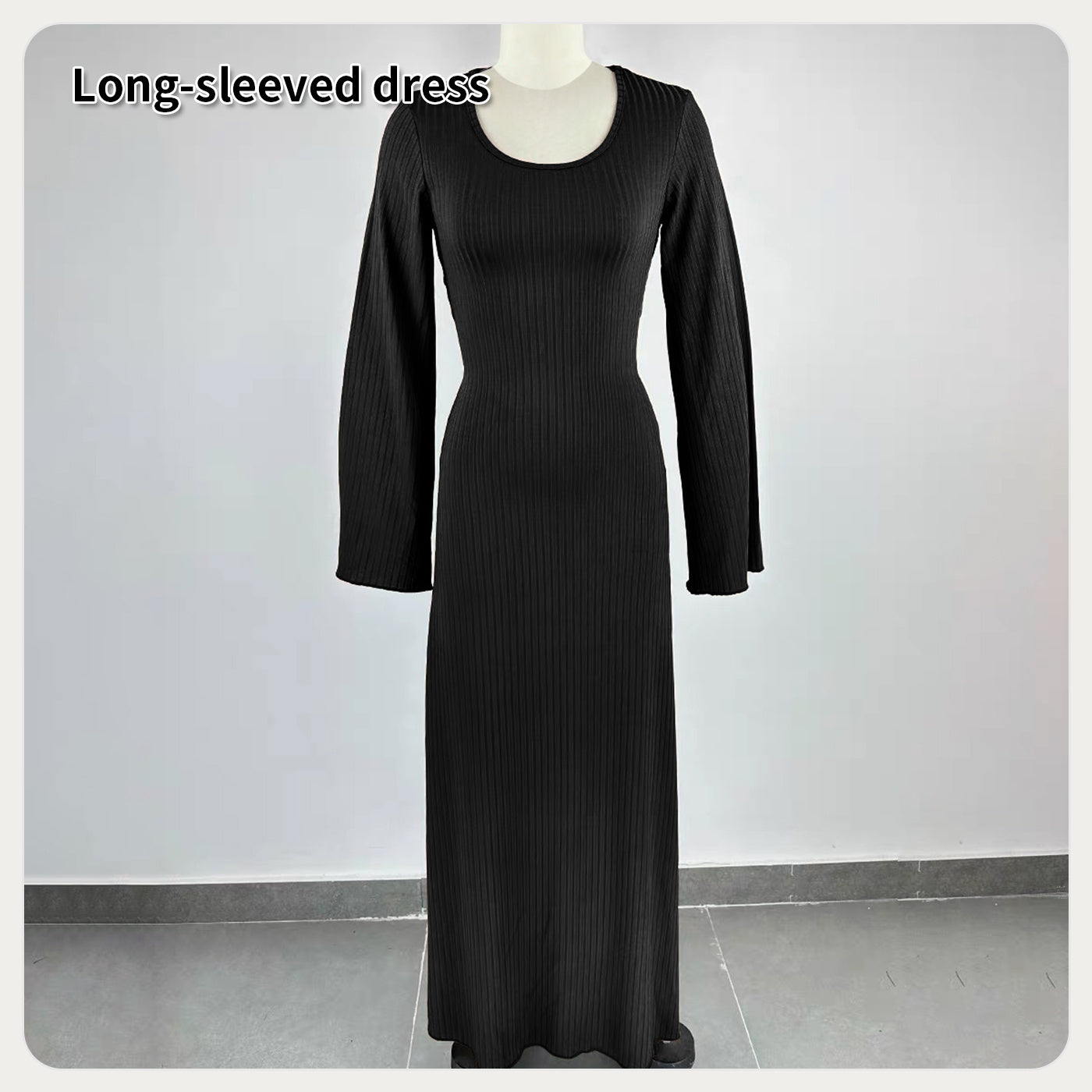 Women's Fashion Simple Solid Color Dress