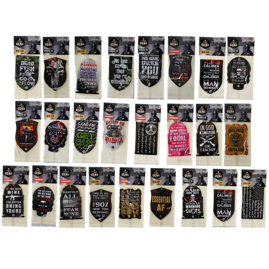 Novelty Closeout - Tac Gear Patriot Hanging Air Freshener Assortment- 24/Pack