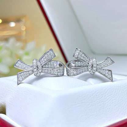 Bow Earrings Niche Design Fashion Personality Ear Stud