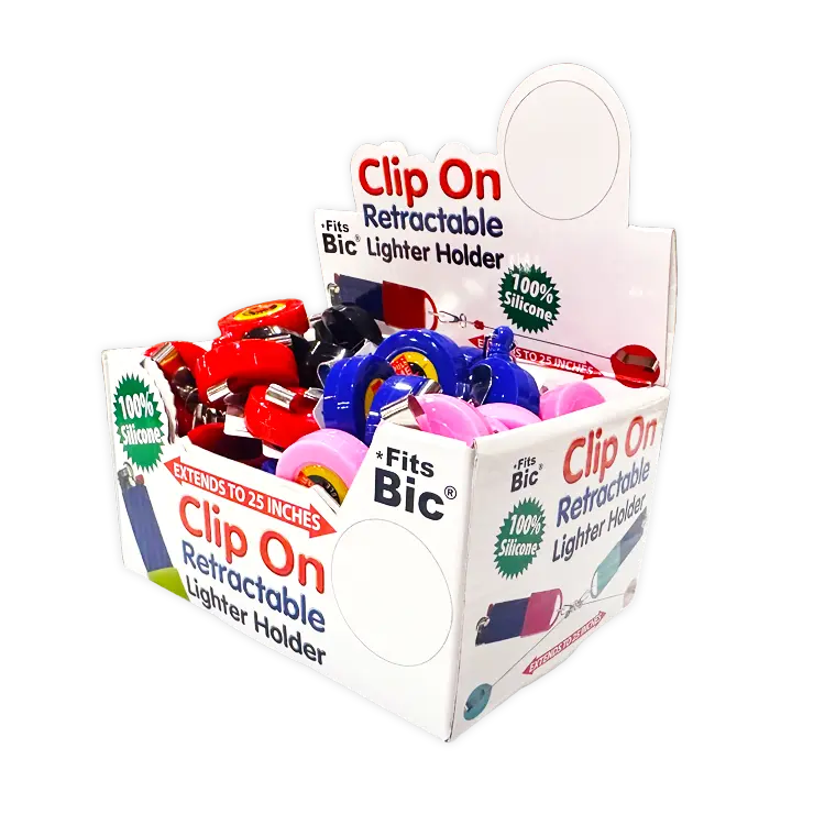 FRIZZALES - Silicone Lighter Holder with Retractable Cord Assortment- Blowout Price