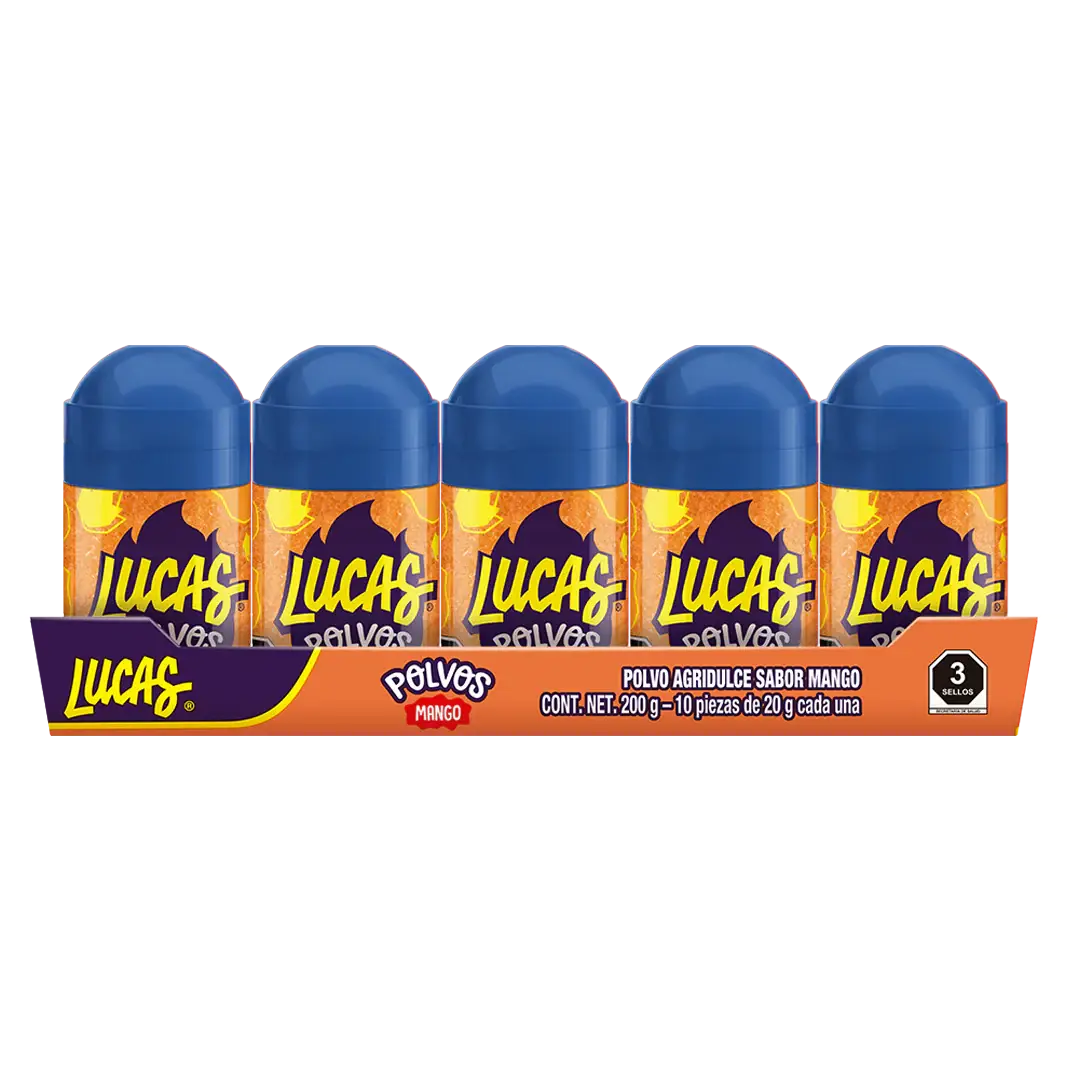 Food Crush Corp - Baby Lucas Polvo Mango Mexican Candy (Cases of 10)