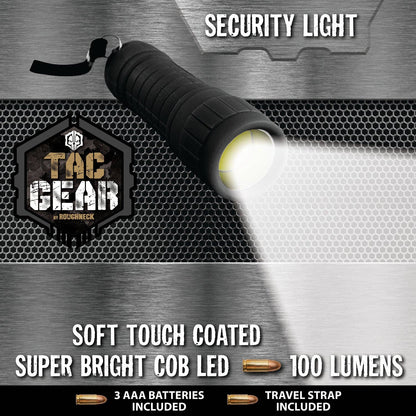 Novelty Closeout - Tac Gear Soft Touch Super Bright Mini Flashlight- 12/Pack: Closeout Price