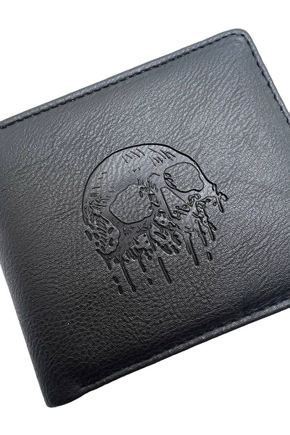 vampirefreaks - Skull Drip Emboss Bifold Wallet w/ Chain