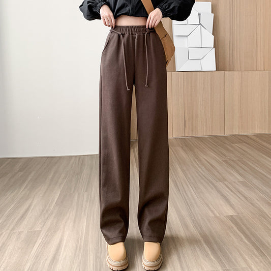Women's Fall Winter Fashion Drawstring Loose Casual Pants