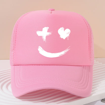 Face Peaked Cap Sunshade Baseball Cap Outdoor Riding Printing