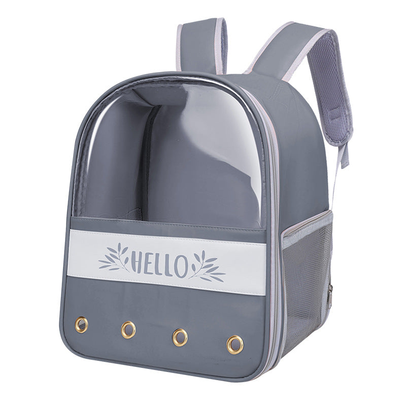 Colorblock English Macaron Backpack For Pets