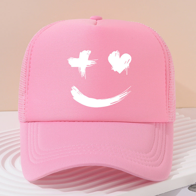 Face Peaked Cap Sunshade Baseball Cap Outdoor Riding Printing