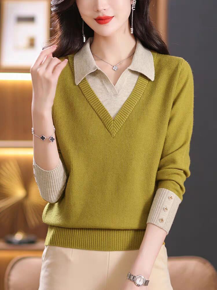 Women's Fashionable Stylish Shirt Sweater Bottoming Shirt