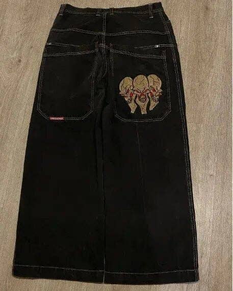 SALINA TRADING INC - Men's Y2K Baggy Jeans Vintage Hip Hop Streetwear: Cobalt Blue / XXL
