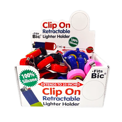 FRIZZALES - Silicone Lighter Holder with Retractable Cord Assortment- Blowout Price