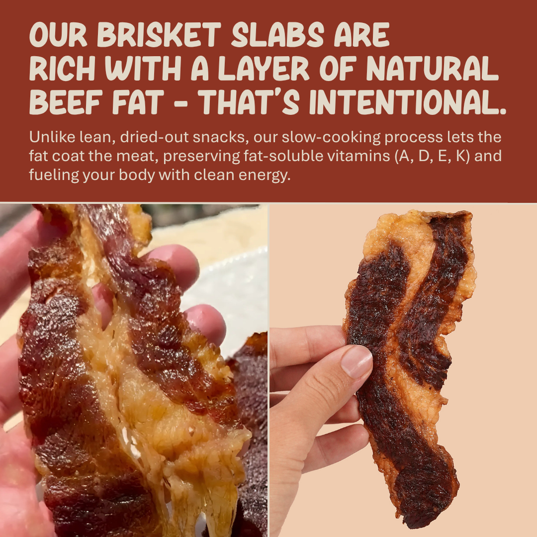 Grazly - Beef Brisket Slabs - 100% Grass-Fed & Finished - 2oz Bag