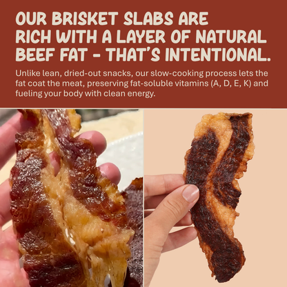 Grazly - Beef Brisket Slabs - 100% Grass-Fed & Finished - 2oz Bag