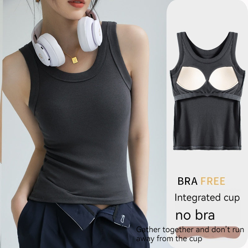 Women's Underwear Strap With Chest Pad Outerwear Cover Supernumerary Breast Top