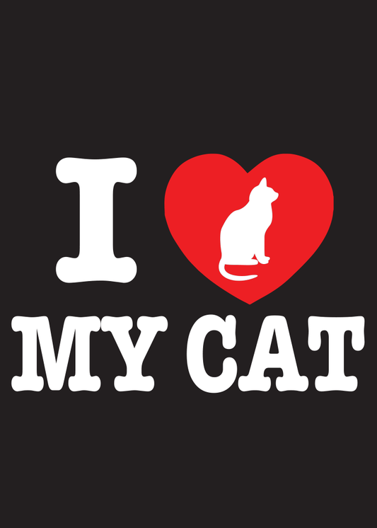 Kalan - MGL388 Magnet Jumbo CAT I Heart My Cat