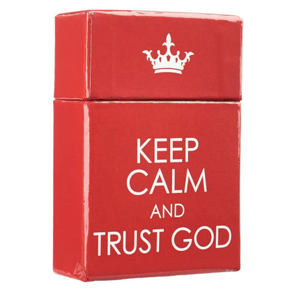 Christian Art Gifts - Box of Blessings Keep Calm & Trust God
