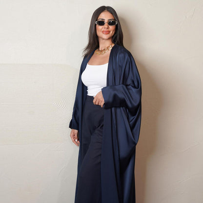 Long Women's Casual Robe Bright Surface Soft And Comfortable