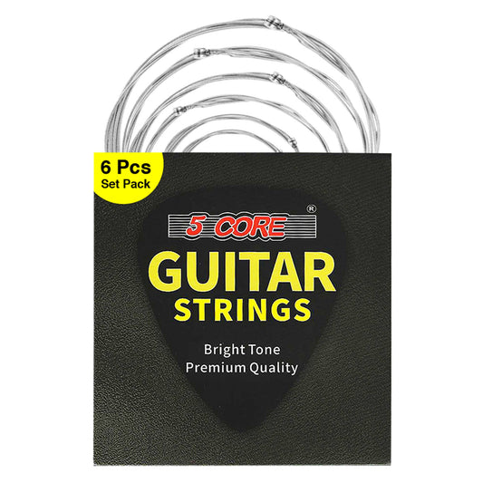 5 Core Inc. - 5Core Acoustic Guitar Strings Steel Gauge w Deep Bright Tone