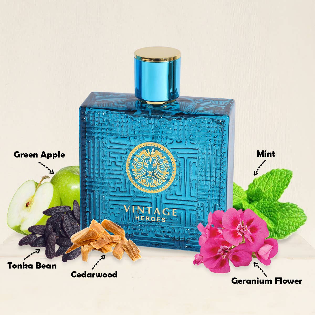 MYS Wholesale Inc - Vintage Heroes Spray Cologne Eau de Parfum For Men