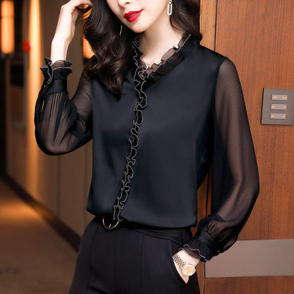 Women's Fashion Stand Collar Bottoming Shirt