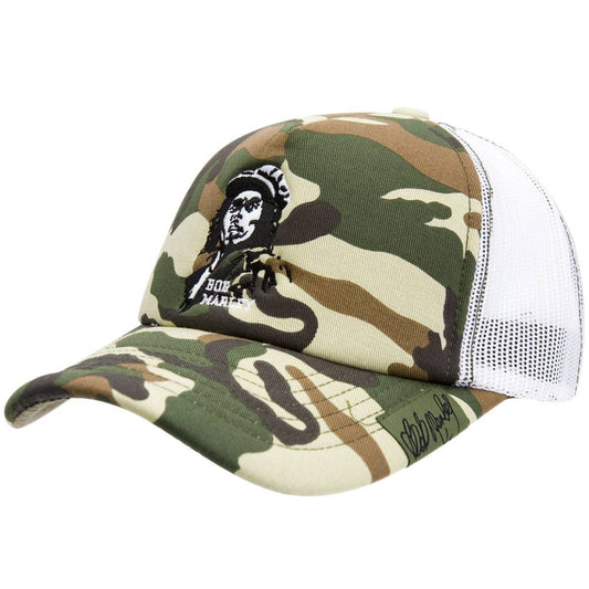 Official Store - Bob Marley - Freedom Camo Trucker Cap: OS