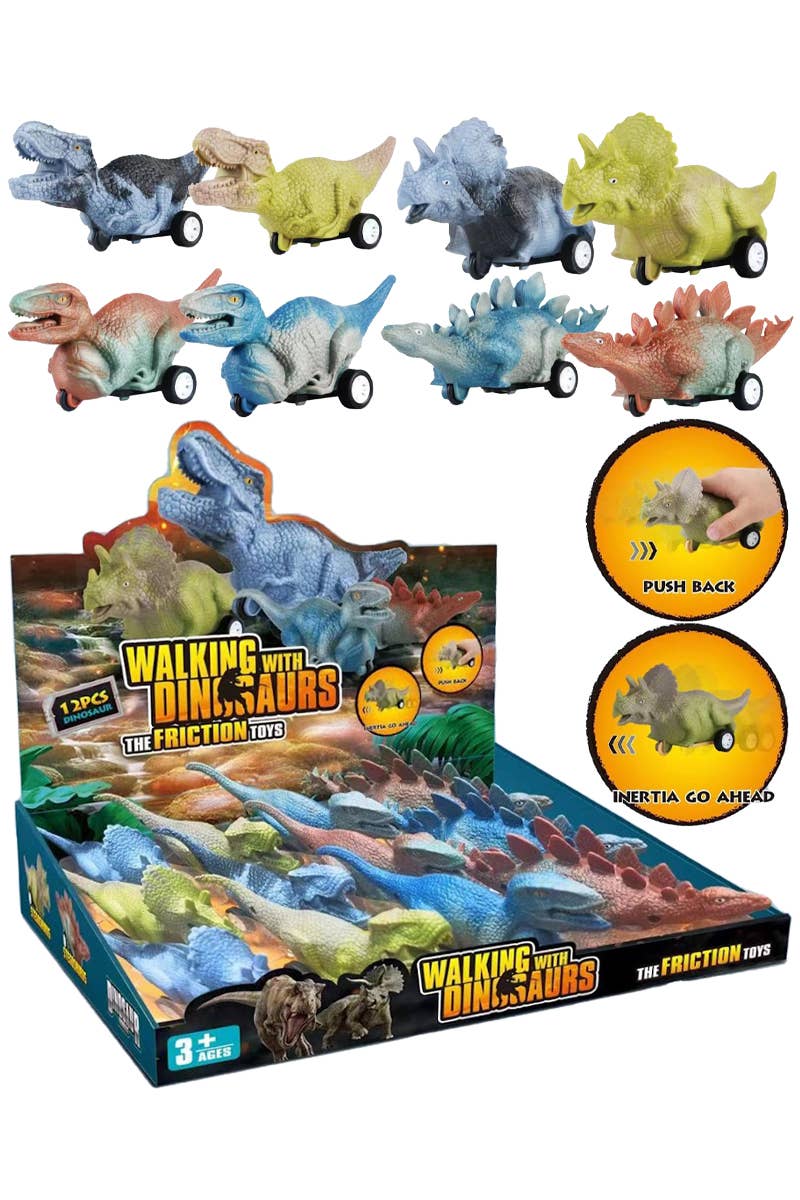 Cap Zone - Dinosaur Diecast Pull Back Wind-Up Toy