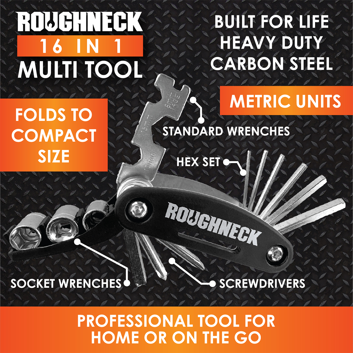 Novelty Brands - 16 in 1 Tool Multi Tool - 6 Pieces Per Retail Ready Display