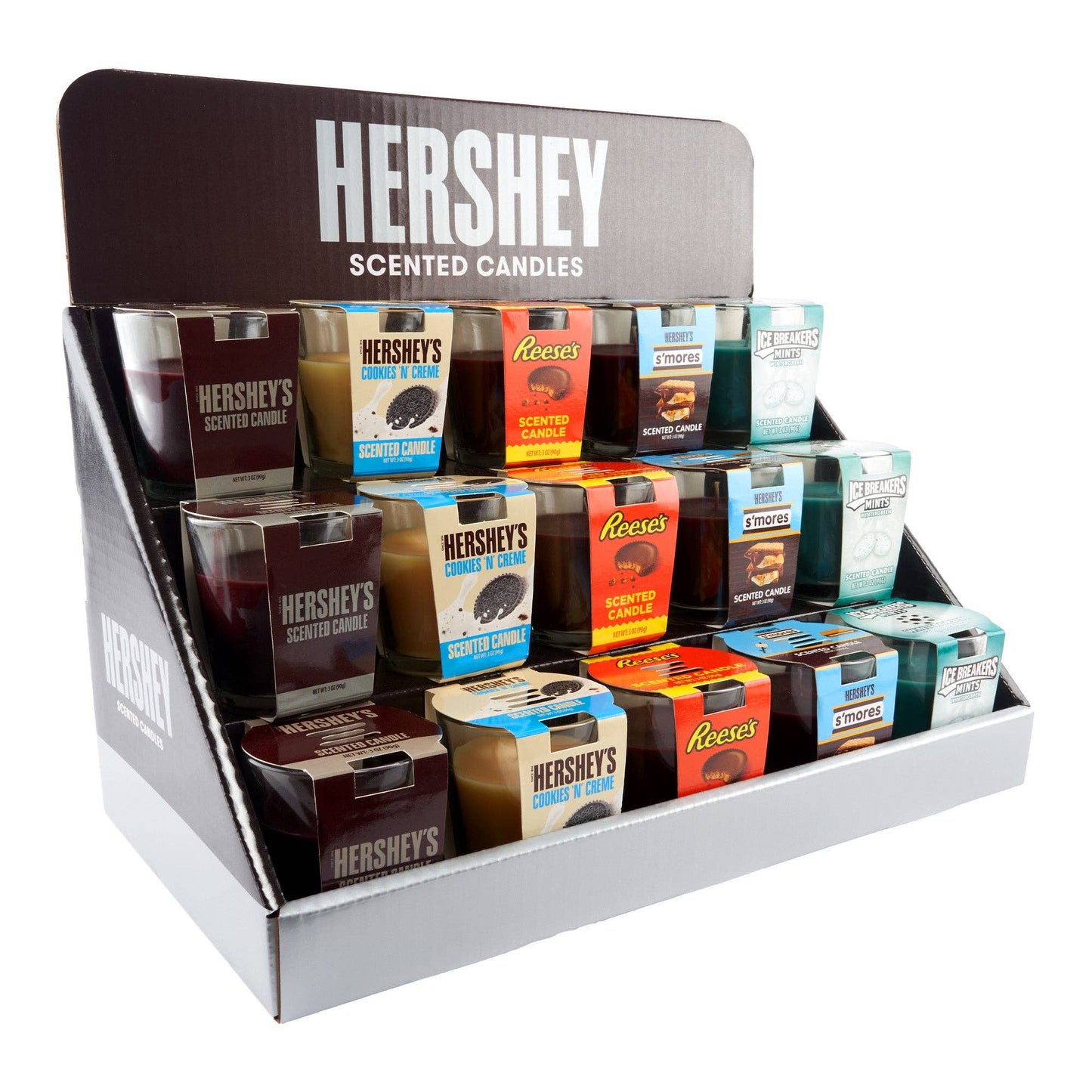 Cannatron - Hershey’s Assorted Candy Candle Display – 3oz – 15ct